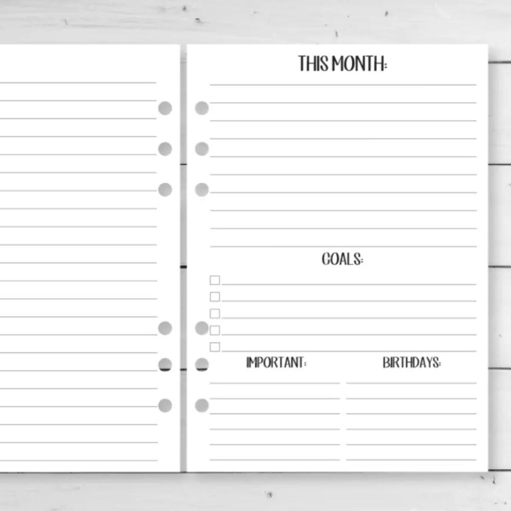 2026 Calendar Fits Louis Vuitton PM/MM/GM Agenda Insert + Filler Paper + Pen - Picture 8 of 16